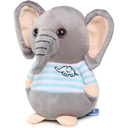 Buy Tickles Grey Mother Elephant with Baby Stuffed Soft Toy (Size: 32 ...