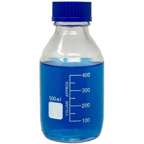500ml Glass Round Media Storage Bottles with GL45 Screw Cap ...