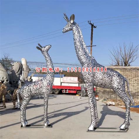 不锈钢长颈鹿雕塑-金属景观鹿雕塑 - 知乎