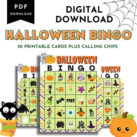 Free printable bingo cards for halloween, Download Free printable bingo ...