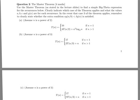Image result for Master Theorem Examples Solved