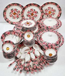 Radhe Crockery Pack of 84 Melamin Dinner Set Price in India - Buy Radhe ...