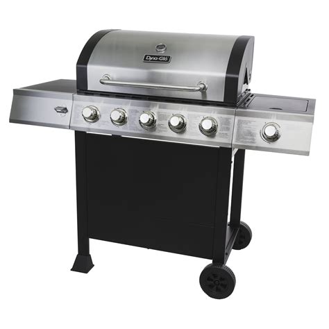 Dyna-Glo 6 Burner Silver and Black Propane Gas Grill - Walmart.com
