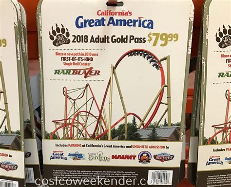 California's Great America 2018 Gold Season Pass | Costco Weekender