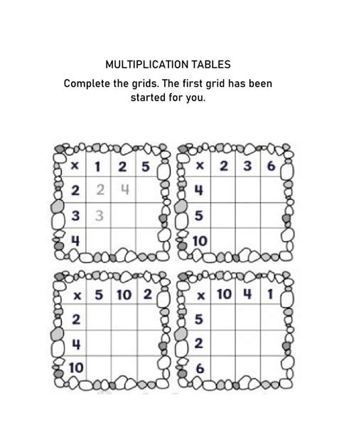 Image result for Grid Method Multiplication Worksheets