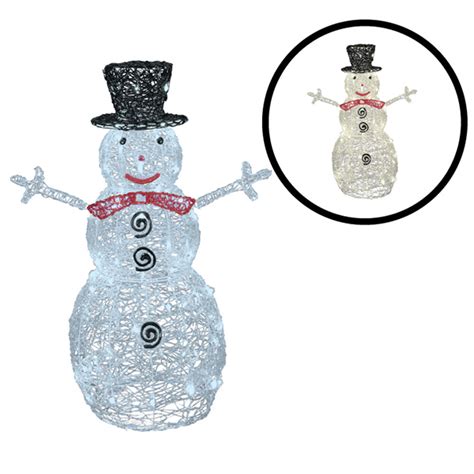 Svetleća figura sneško belić - dve boje Home KDA9 | Volim svoj dom