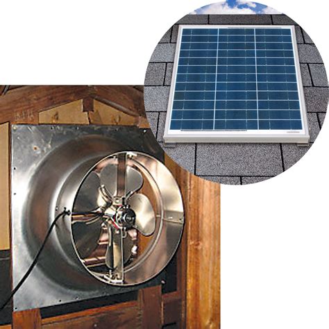 Solar Powered Attic Gable Vent Fan at Alyssa Geddes blog