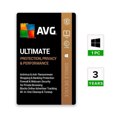 AVG Ultimate (Total Security Suite , PC Cleaner & AntiTracker) (1 PC ...