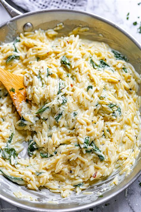 Creamy Orzo Pasta Recipe with Spinach – Creamy Orzo Pasta Recipe ...