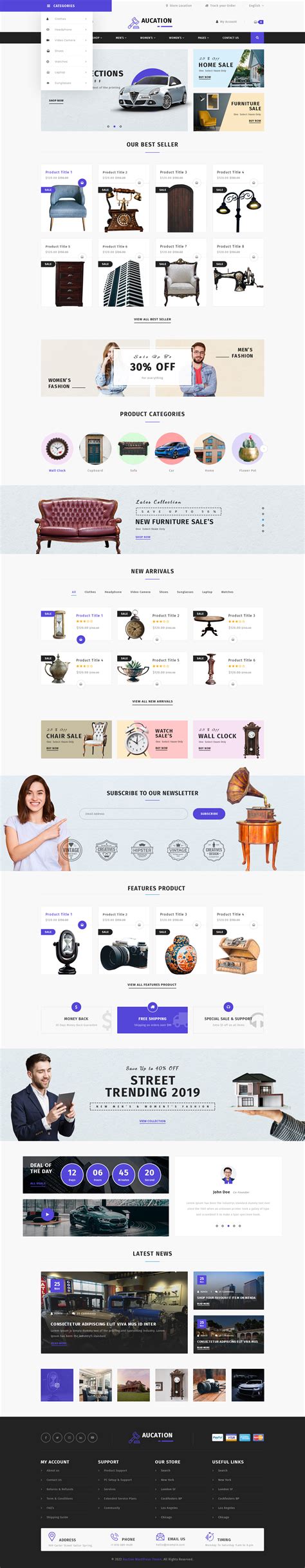 Auction WordPress Theme To Quickly Set Up An Auction Site.