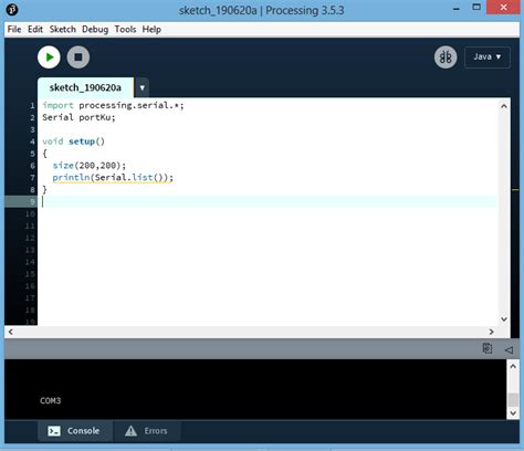 Arduino Processing IDE 的图像结果