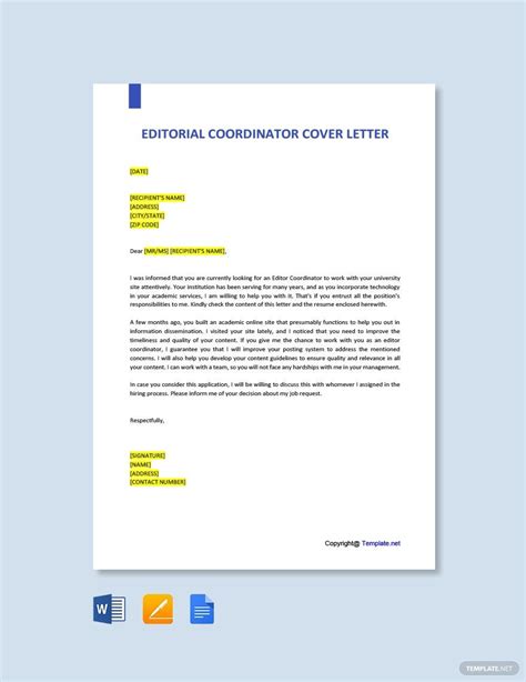 Image result for Sample Editorial Letter