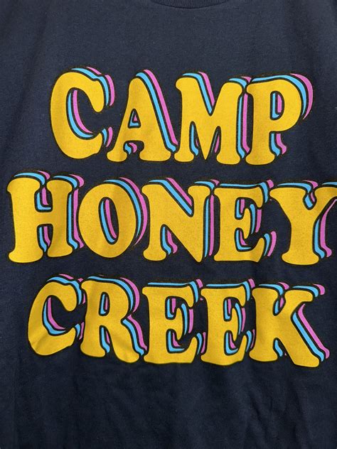 Stacked CHC Navy T-Shirt – Camp Honey Creek For Girls