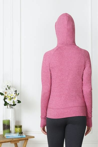 Buy Women Pink Blush Gym Full Zip Hoodie Online - 522513 | Van Heusen