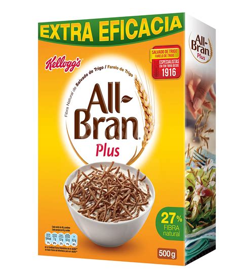 All Bran Kellogg's All Bran Plus Cereales con Fibra Caja 500 g
