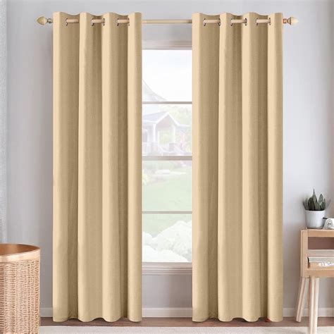 Buy Cortina 80-90% Blackout Door Curtains 7 Feet Set of 2 - Thermal ...