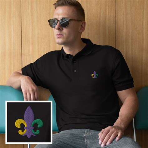 Mardi Gras Shirt for Men, Fleur De Lis Polo Shirt, New Orleans Carnival ...