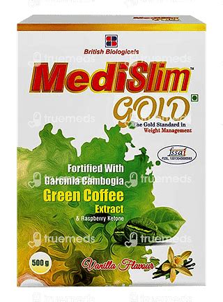 Medislim Gold Vanilla Flavour Powder 500 Gm - Uses, Side Effects ...