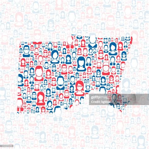 Chatham County North Carolina Map With Blue And Red People High-Res ...