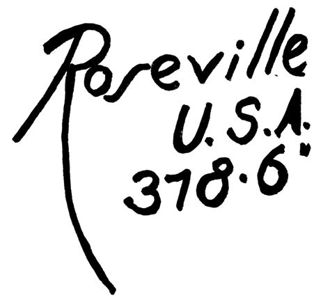 Roseville Pottery Marks