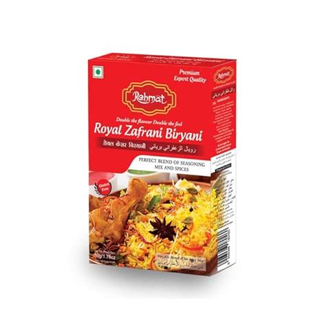 Rehmat Royal Zafrani Biryani Masala Powder, Exotic Spices Blend Easy ...