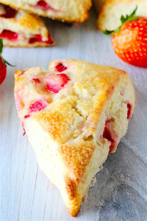Strawberry scones – Artofit