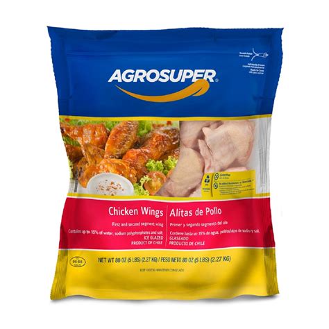 AGROSUPER CHICKEN PARTY WINGS IQF - US Foods CHEF'STORE