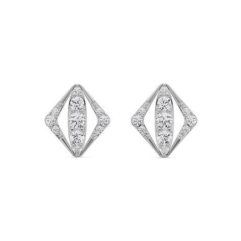 Shop Rhombus Glamour Lab Grown Diamond Studs by Emori - Online