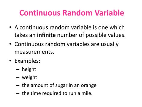 Image result for Discrete versus Continuous Random Variable