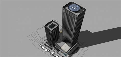 现代 高层 办公楼 写字楼 综合楼 11113su模型下载-光辉城市
