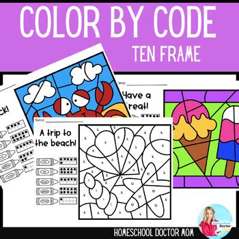 Image result for Ten Frame Color by Code Homework Help