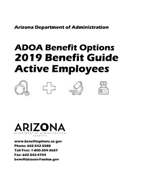 Fillable Online benefitoptions az Active Employees Benefits Guide 2019 ...