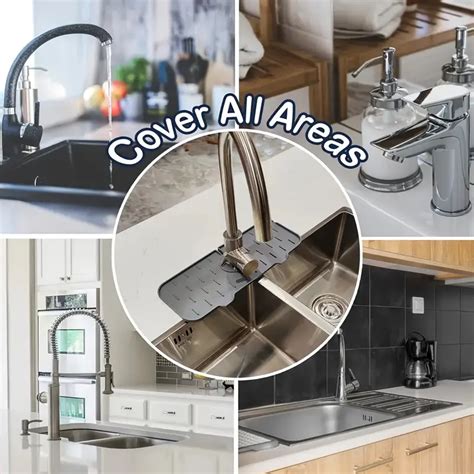 Kitchen Sink Splash Guard Kitchen Faucet Sink Splash Guard - Temu