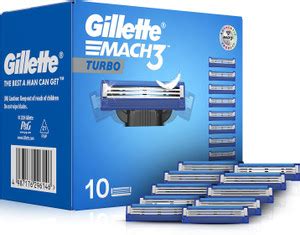 Gillette Mach3 Turbo Shaving Blades for men - Price in India, Buy ...