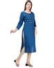 Buy Teal Blue Kurtas for Women by JC4U Online | Ajio.com