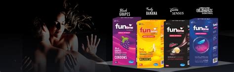 Buy Funtime Flavoured Condoms Combo Pack of 4 (10 Pcs Each Pack ...