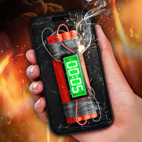 Time Bomb Gun Shot Prank Sounds Games - Bomb Phone Screen Crash Game ...