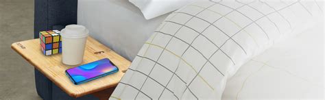 SOLVD-IN-BOX Bedside Caddy Bed Side Storage Organizer Table Cabinet ...