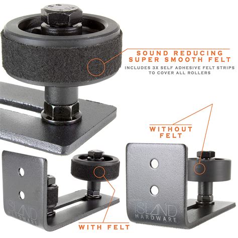 Buy Island Hardware Sliding Barn Door Floor Guide - Barn Door Guide ...