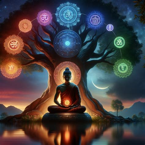 "Enlightenment: From Dawn to Infinity under the Tree of Life" in 2024 | Meditation art, Buddhist ...