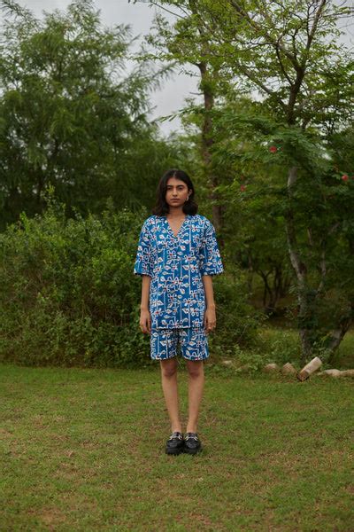 Desert Bluebell Resort Co-ord Set – Khajoor