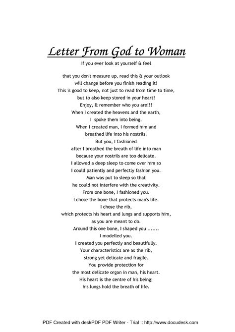 Love Letter From God Printable