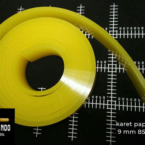 Jual Karet rakel kuning yellow papak 85A 50mmx9mm cocok utk gagang ...