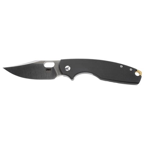 CRKT Pilar IV Folding Knife 3-1-10" Clip Point Blade Black and Silver ...