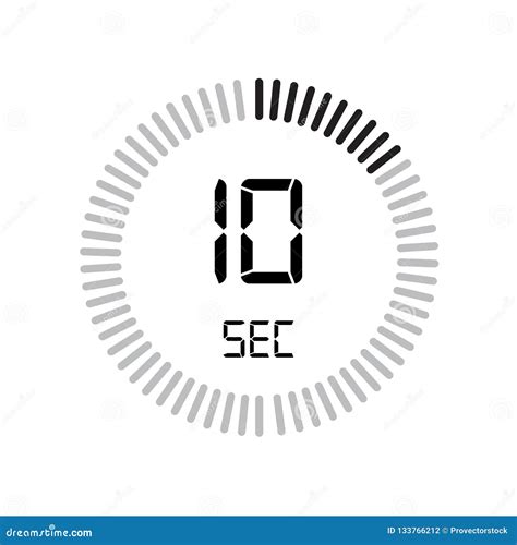The 10 Seconds Icon, Digital Timer. Clock And Watch, Timer, Countdown ...