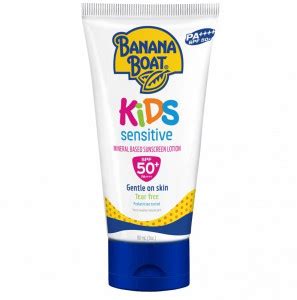 Banana Boat Sunscreen - SPF 50 PA++++ Kids Sensitive Sunscreen Lotion ...