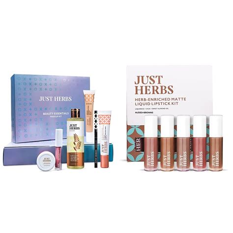 Just Herbs Makeup Kit for Women with Kohl Kajal, 3 in 1 Primer (Combo ...