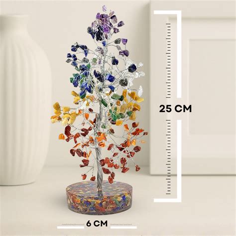 Buy 7 Chakra Crystal Tree With Orgonite Base Online | Calminds