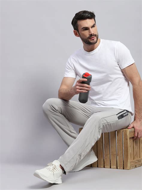 Buy Men Grey Solid Regular Fit Lower Online in India - Monte Carlo