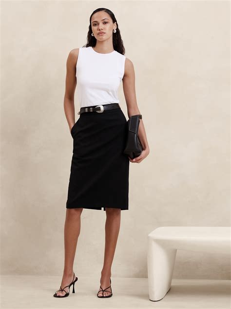 Siena Wool Pencil Skirt | Banana Republic